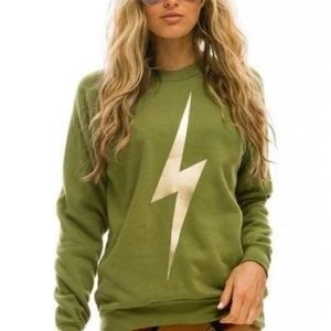 Aviator Nation Women's Crewneck Bolt Sweatshirt XS